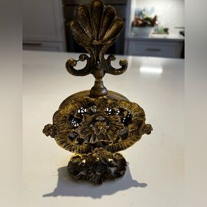 Hollywood regency perfume bottle with intact tube
